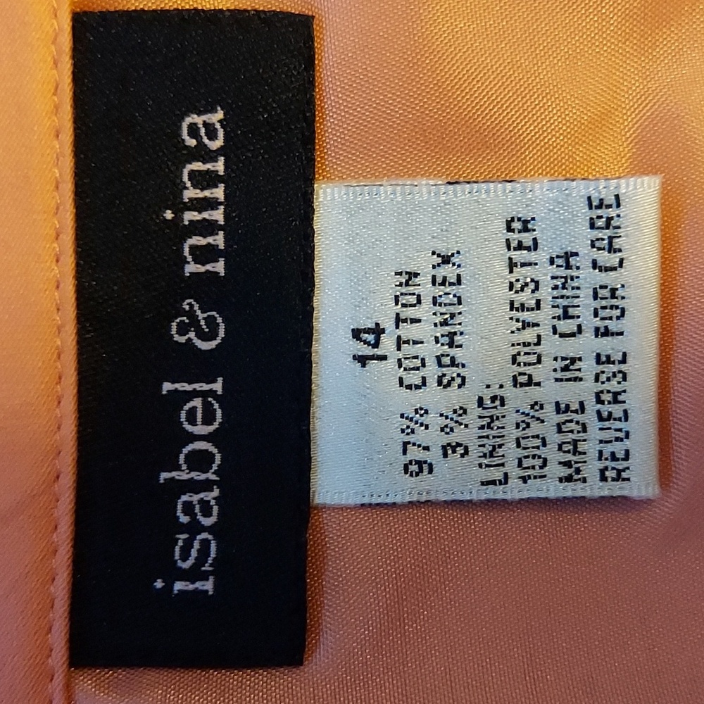 Isabel & Nina cotton suit, orange, size 14 - Picture 6 of 8